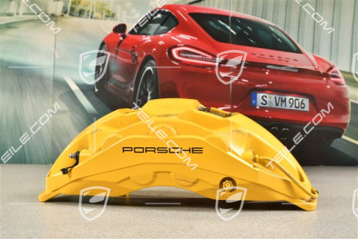 PCCB brake calliper, yellow, L