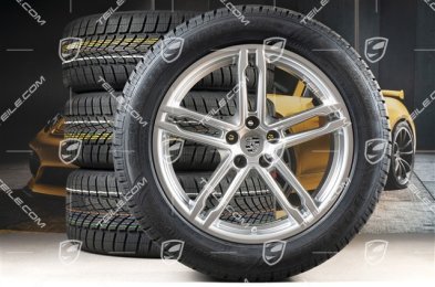 19-inch "Macan Turbo" winter wheels set, rims 8J x 19 ET21 + 9J x 19 ET21 + NEW Dunlop winter tyres 235/55 R19 + 255/50 R19, with TPMS