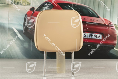 Headrest, leather, Luxor Beige
