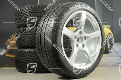 19" Cayman S Winterräder Satz, Felgen 8J x 19 ET57 + 10J x 19 ET45, Michelin Pilot Alpin 4 Winterreifen 235/40 R19 + 265/40 R19
