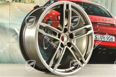 19" Felge, Turbo/Sport Design, 8,5J x 19 ET21, platinum Seidenglanz