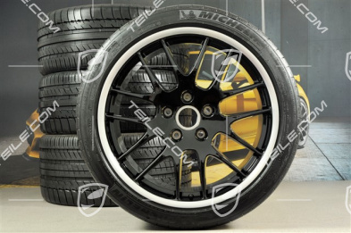 20-inch RS Spyder Design summer wheel set, wheels: 9,5J x 20 ET65 + 11J x 20 ET 68 + tyres: 255/40 ZR 20 + 295/35 ZR20, in black