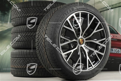 20" Turbo S Aero Design Winterräder Satz, Felgen 9J x 20 ET54 + 11J x 20 ET60, Goodyear Winterreifen 245/45 R20 + 285/40 R20