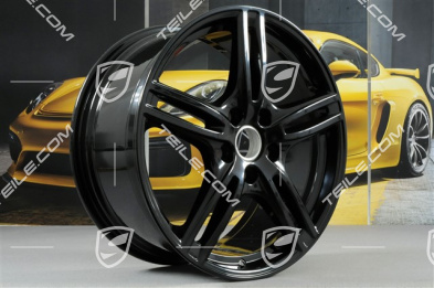 20" Felge Panamera Turbo, 9,5J x 20 ET71, in Schwarz Hochglanz