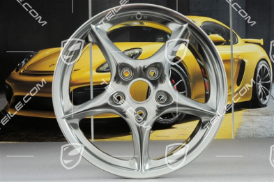 18" Carrera Felgensatz, 8J x 18 ET50 + 10J x 18 ET65, kugelstrahlpoliert, Jubiläumedition "40 Jahre 911"