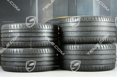 21" Koła letnie Turbo IV, felgi 9,5J x 21 ET71 + 11,5J x 21 ET69 + opony letnie Michelin 275/35 ZR21 + 325/30 ZR21, z czujnikami ciśnienia, tylko do Turbo S E-Hybrid
