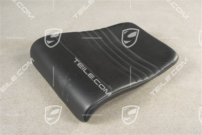 Back seat lower / cushion, Cabrio, leather, Black, R