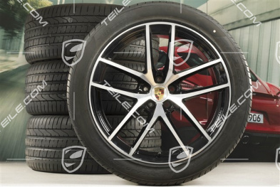 20" koła letnie komplet "Macan S" , felgi 9J x 20 ET26 + 10J x 20 ET19 + opony letnie Pirelli 265/45 R20 + 295/40 R20, z czujnikami ciśnienia RDK