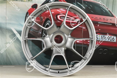 20"+21" Turbo S Exclusive Design Felgensatz, 9,5J x 20 ET44 + 12J x 21 ET70, Platinsilber