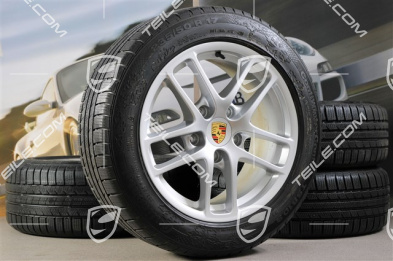 17" Cayman Winterräder Satz, Felgen vorne 6,5J x 17 ET55 + hinten 8J x 17 ET40 + NEUE Winterreifen 205/55 R17 + 235/50 R17, ohne RDK