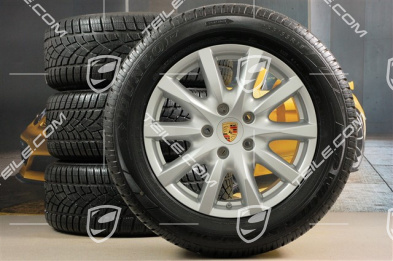 18" Cayenne komplet kół zimowych, felgi 8J x 18 ET53 + opony zimowe Dunlop SP Winter Sport 3D 255/55 R18, z czujnikami RDK