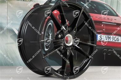19+20" Felgensatz Carrera, Felgen: vorne 8,5J x 19 ET52 + hinten 11,5J x 20 ET67, schwarz hochglanz