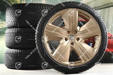 22" koła zimowe Macan Exclusive Design, felgi 9J x 22 ET29 + 11J x 22 ET47 + opony zimowe Pirelli 255/40 R22 + 295/35 R22, neodyme