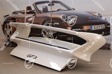 GT3 Engine lid set incl. spoiler (wing), air scoop L+R, grille L+R, lip spoiler and all small pieces