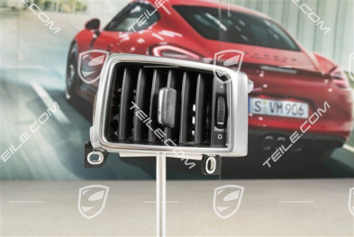 Dashboard centre vent / nozzle, Galvano silver, L