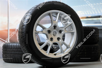17" Boxster II koła zimowe, komplet, felgi 6,5J x 17 ET55 + 8J x 17 ET40 + NOWE opony zimowe 205/55 R17 + 235/50 R17