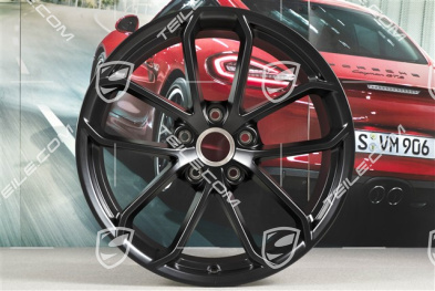 20-inch GT4 wheel rim, 11J x 20 ET50, black satin matt