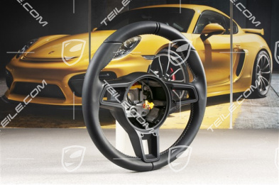 Sports Steering wheel, 911R, leather GT, black/silver
