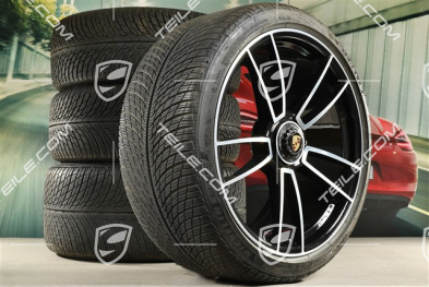 20/21-inch Turbo S winter wheel set, central lock wheel rims 8,5J x 20 ET40 + 11J x 21 ET66 + Michelin winter tyres 245/35 R20 + 305/30 R21