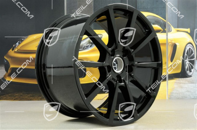 20" Carrera Classic (II) Felgensatz, Felgen 8,5 J x 20 ET49 + 11,5 J x 20 ET76, in Schwarz Hochglanz
