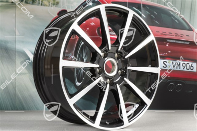 20" Felga Carrera Classic (II), 8,5J x 20 ET49, czarny wysoki połysk