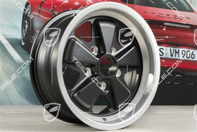 15" Felga Fuchs 7J x 15 ET23,3, z czarnymi ramionami