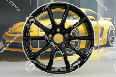 20" Cayenne Design Felgensatz, 10,5J x 20 ET64 + 9J x 20 ET50, Exclusiv, Felgenstern in Schwarz