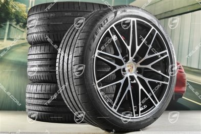 22" Cayenne Coupé RS Spyder Design Sommerräder Satz, Felgen 10J x 22 ET48 + 11,5J x 22 ET52 + NEUE Pirelli P Zero Sommerreifen 285/40 R22 + 315/35 R22, mit RDK-Sensoren
