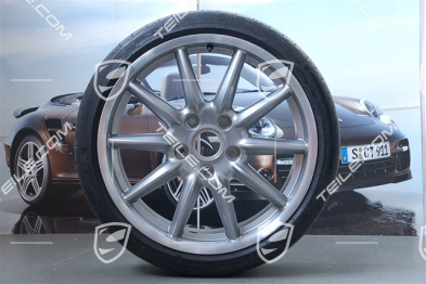 19-inch Carrera Sport summer wheel set, 8,5J x 19 ET55 + 11,5J x 19 ET67 + NEW summer tyres 235/35 ZR19 + 305/30 ZR19