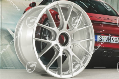 GT2RS / GT3RS wheel rim/disc, Magnesium, central lock, 9,5J x 20 ET50, brilliant silver