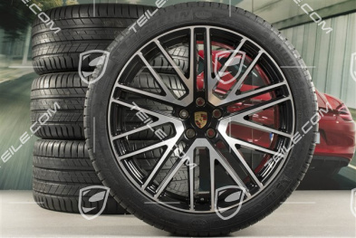 21" Turbo Design Sommerräder, Felgen 9,5J x 21 ET27 + 10J x 21 ET19 + NEUE Michelin Sommerreifen 265/40 R21 + 295/35 R21, mit RDK-Sensoren