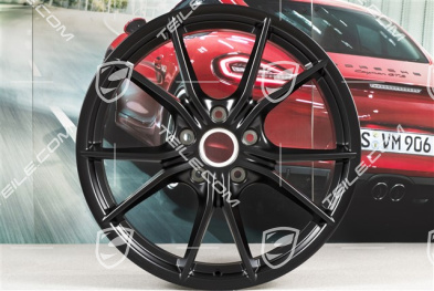 20-inch wheel rim set Carrera S IV, 8J x 20 ET57 + 10J x 20 ET45, black satin matt