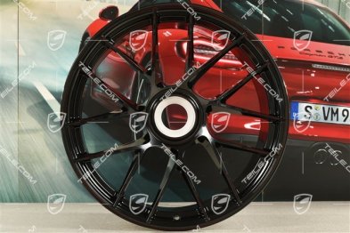 20" Felgensatz Turbo Sport III, Zentralverschluss, 9J x 20 ET51 + 12J x 20 ET63, schwarz hochglanz