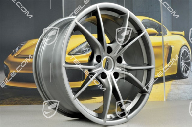 20" Felgensatz Carrera S IV, 8J x 20 ET57 + 10J x 20 ET45, Platinum-Seidenmatt
