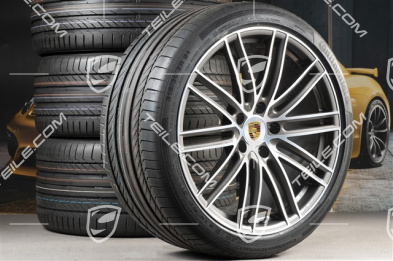 21" Koła letnie Turbo IV, felgi 9,5J x 21 ET71 + 11,5J x 21 ET69 + NOWE opony letnie Continental 275/35 ZR21 + 315/30 ZR21, z czujnikami ciśnienia