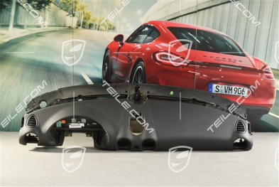 Schalttafel Oberteil, Kunstleder, Schwarz, Sport Chrono