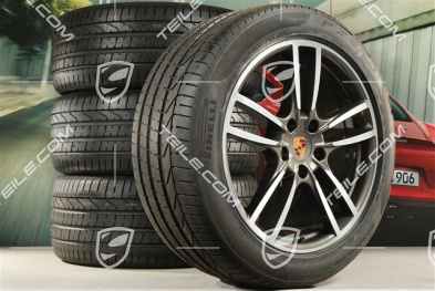 20-inch Cayenne Coupé Sport summer wheel set, rims 9J x 20 ET50 + 10,5J x 20 ET55 + NEW Pirelli P Zero summer tyres 275/45 R20 + 305/40 R20, with TPMS