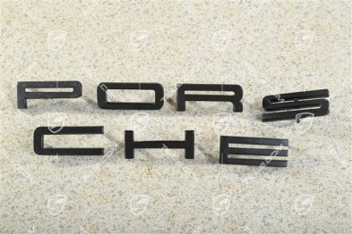 Lettering/logo PORSCHE, black