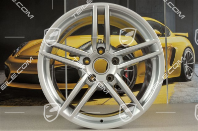 19" disc wheel rim set Carrera, 8,5J x 19 ET54 + 11J x 19 ET48, Brilliantsilver