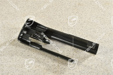 Seat rail cover, front, Black, L