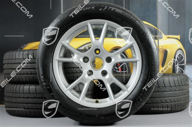 17" Boxster II Sommerräder Satz, vorne 6,5J x 17 ET55 + hinten 8J x 17 ET40 + NEUE Sommerreifen