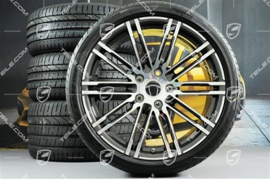 20" Sommerräder Satz Turbo III, Felgen 8,5J x 20 ET51 + 11J x 20 ET56 + NEUE Pirelli P-ZERO Sommerreifen 245/35 R20 + 305/30 R20, mit RDK-Sensoren