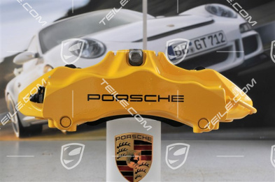 PCCB Fixed calliper Turbo without pads, for ceramic brakes, yellow, L