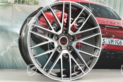 20+21" Komplet felg Turbo V, felgi: przednie 9J x 20 ET41 + tylne 11,5J x 21 ET67