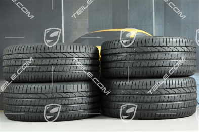 20-inch "RS Spyder Design" in black, summer wheels set, rims 9J x 20 ET26 + 10J x 20 ET19 + NEW Pirelli summer tyres 265/45 R 20 + 295/40 R 20, with TPMS