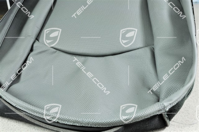 Cover for cushion, standard seat, active seat ventilation (incl. heated seats), leather stone grey, L