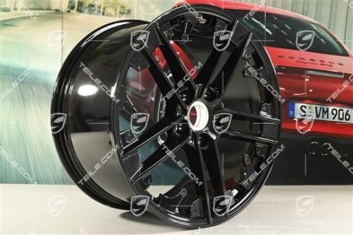 21" Felga Exclusive Design, 11,5J x 21 ET66, tylna, czarny wysoki połysk, P