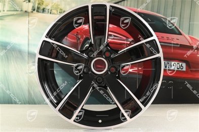 20" Komplet felg Carrera Sport, 8,5J x 20 ET49 + 11,5J x 20 ET56, czarny wysoki połysk