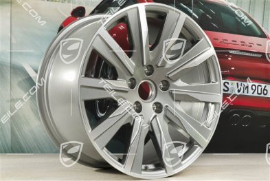 20" wheel rim Taycan Tequipment Design, 11J x 20 ET60, platin silver