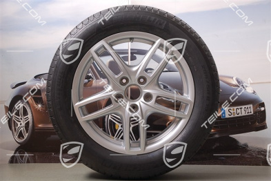 19" Koła letnie Cayenne Turbo, 4x felgi 8,5 J x 19 ET 59 + 4x opony 265/50 R 19 110Y XL, z czujnikami ciśnienia RDK